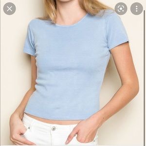 Light blue Brandy Melville tee